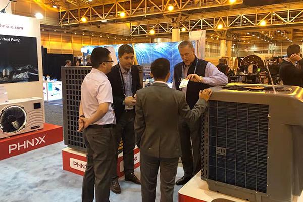 PHNIX with Full-Inverter Pool Heat Pumps Makes a Stunning Appearance at Pool Spa Patio Expo 2019