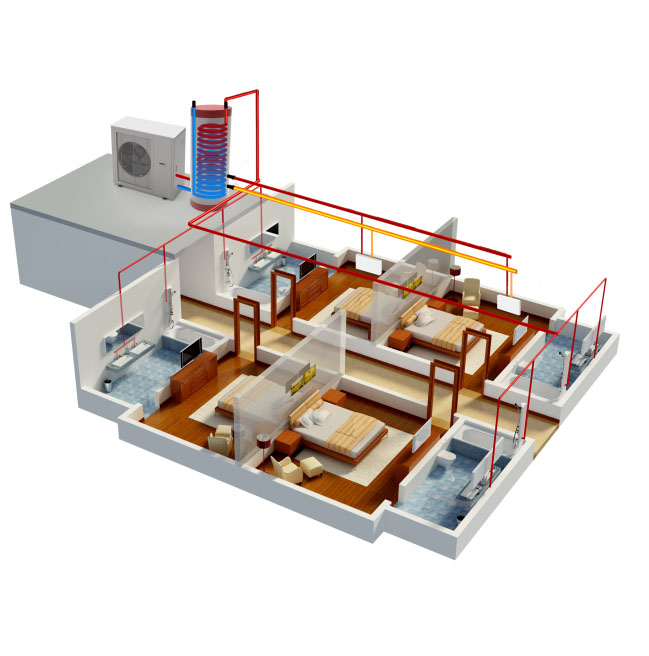 PHNIX R32 EVI Heat Pump For Both Hot Water and House Heating Changes the Game