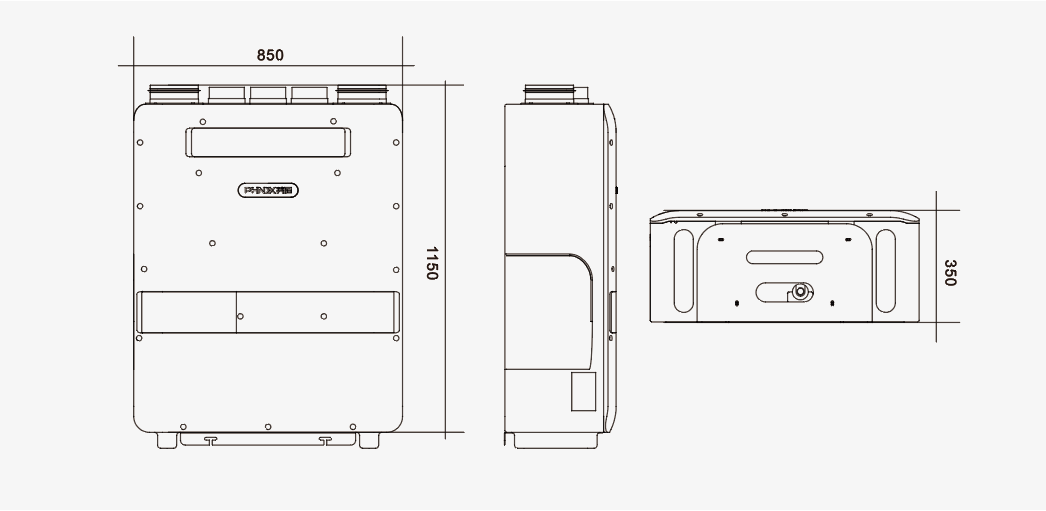 Outline dimension drawing