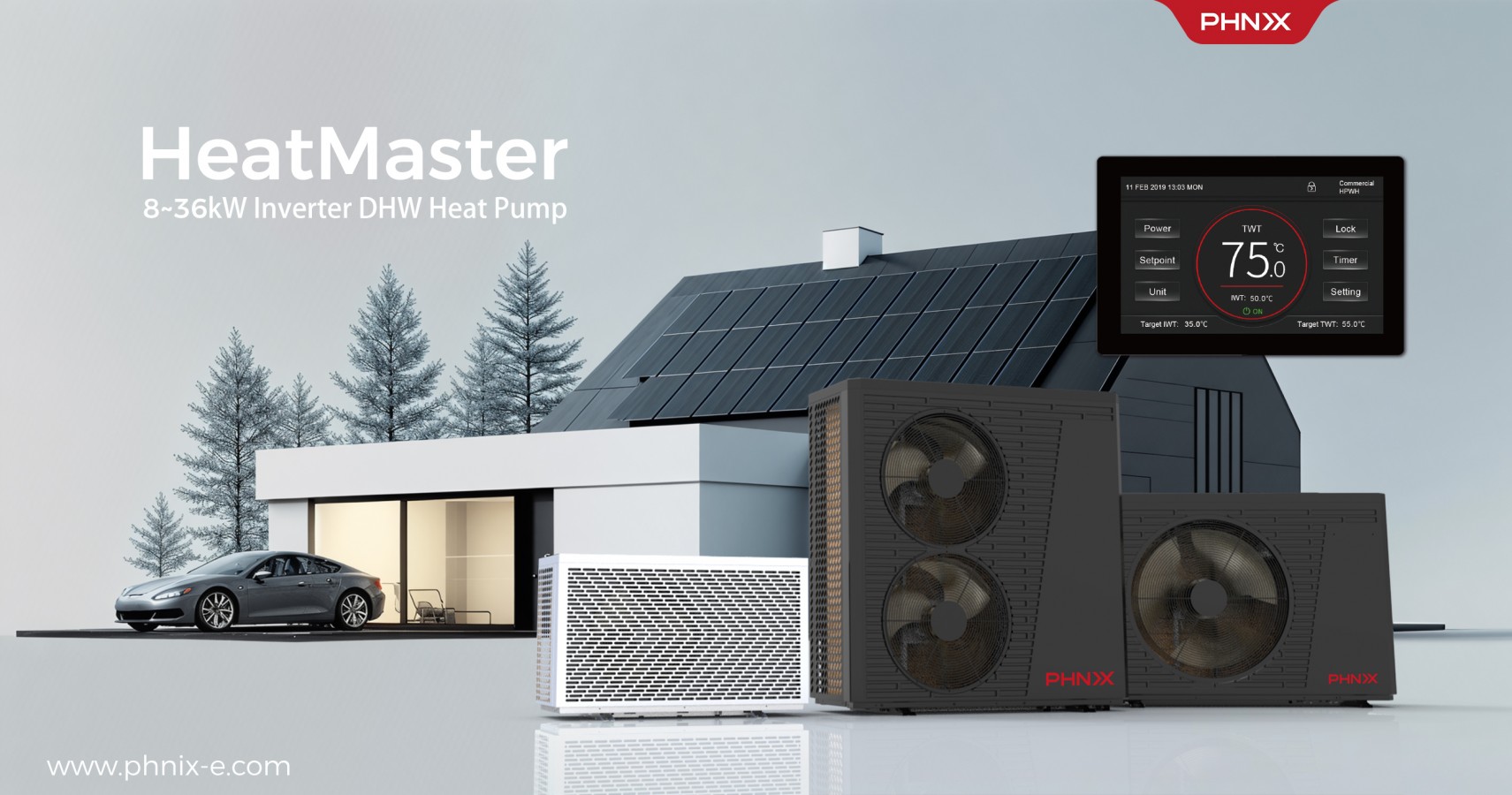 Revolutionizing PHNIX HeatMaster Series with PV Ready and Smart Control