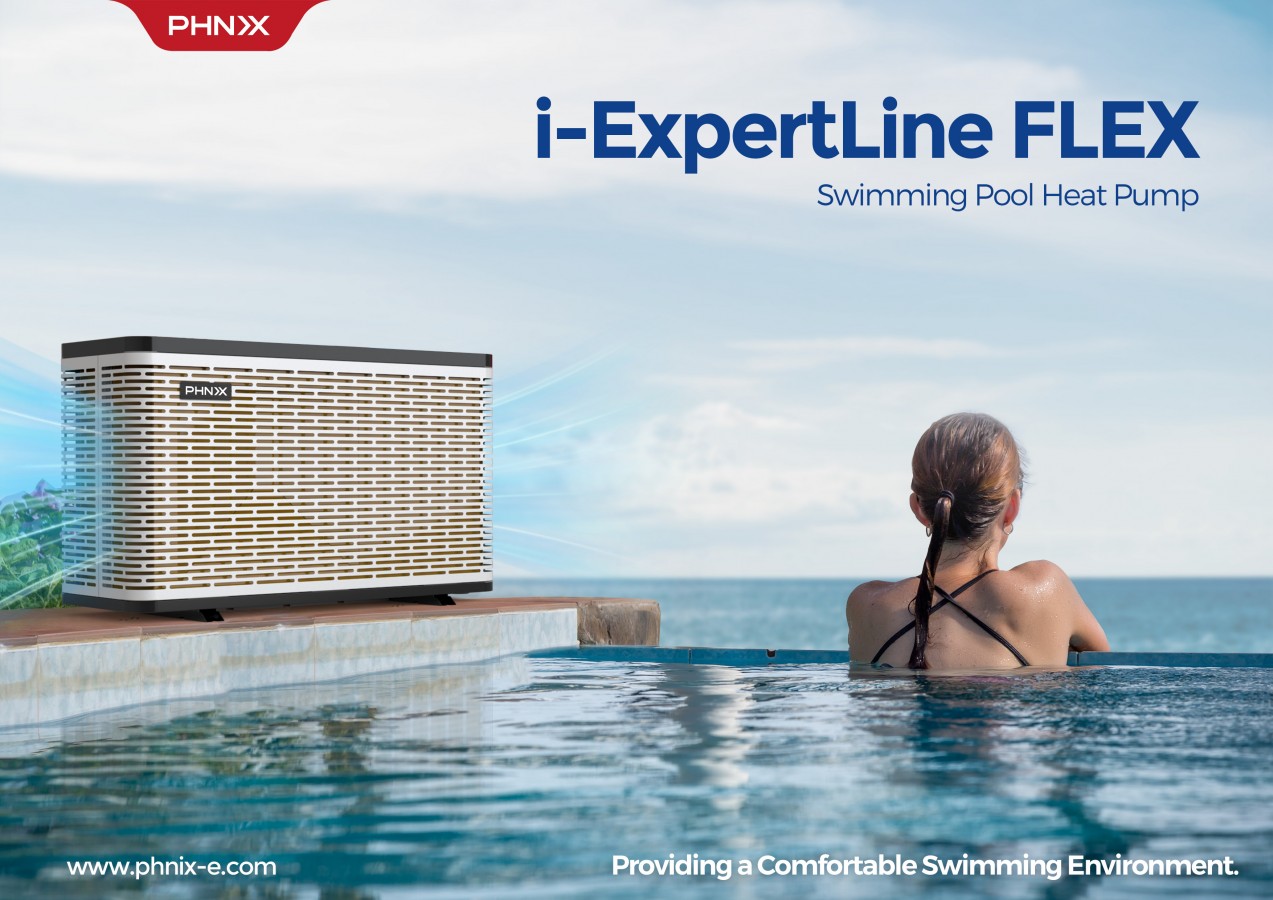 Experience Unmatched Serenity with PHNIX i-ExpertLine FLEX Pool Heat Pump